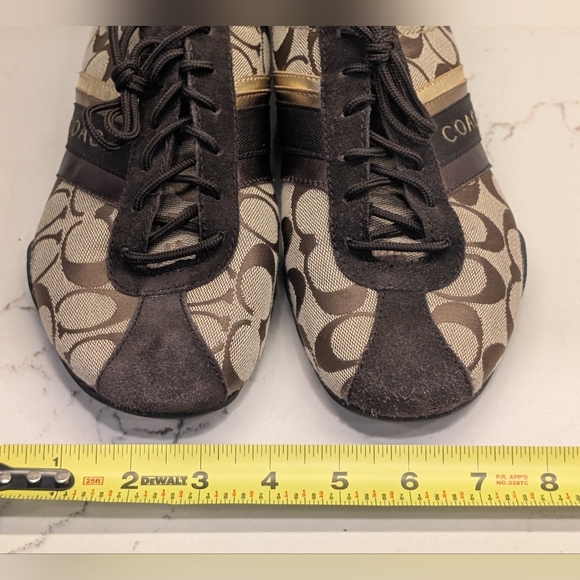 Coach Jayme Sneakers - GUC Brown/Tan Metallic Size 9 - Picture 16 of 16
